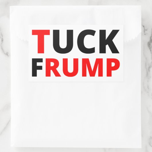 Tuck Frump Rechteckiger Aufkleber (Tasche)