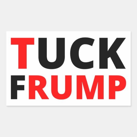 Tuck Frump Rechteckiger Aufkleber (Vorderseite)
