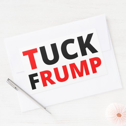 Tuck Frump Rechteckiger Aufkleber (Umschlag)