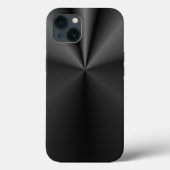 Tuck und Roll: Blalck-Brushed-Metall Case-Mate iPhone Hülle (Rückseite)