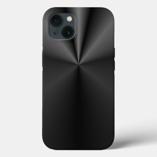 Tuck und Roll: Blalck-Brushed-Metall Case-Mate iPhone Hülle (Rückseite)