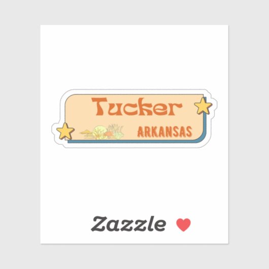 Tucker, Arkansas Sticker (Blatt)
