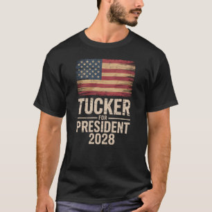 Tucker Carlson 2028 Politischer Präsident T-Shirt