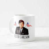 Tucker Carlson Fans Tasse (Vorderseite Links)