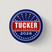 Tucker für Präsident 2028 Button (Vorderseite)