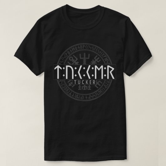 Tucker in Futhark Runes Viking T-Shirt (Design vorne)
