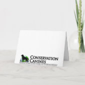 Tucker in Goggles Conservation Hunde Labrador Karte (Rückseite)