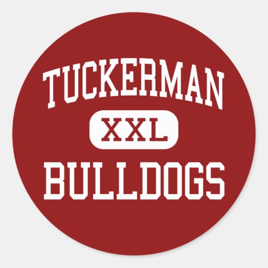 Tuckerman - Bulldogs - High - Tuckerman Arkansas Runder Aufkleber (Vorderseite)