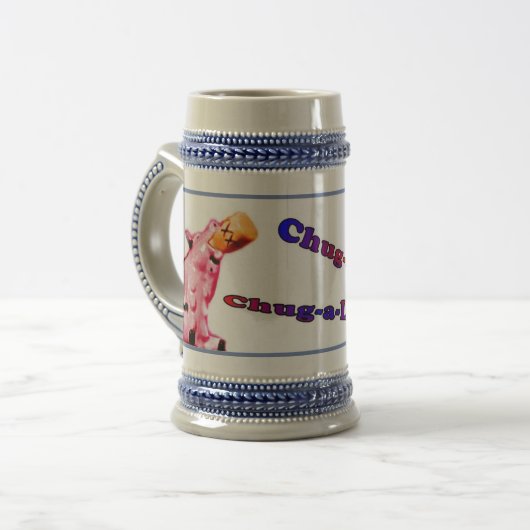 Tuckern ein Ansatz Stein Bierglas (Vorderseite Links)