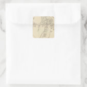 Tuckerton, New Jersey Quadratischer Aufkleber (Tasche)