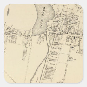 Tuckerton, New Jersey Quadratischer Aufkleber