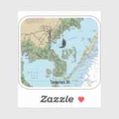 Tuckerton NJ Chart Aufkleber (Blatt)