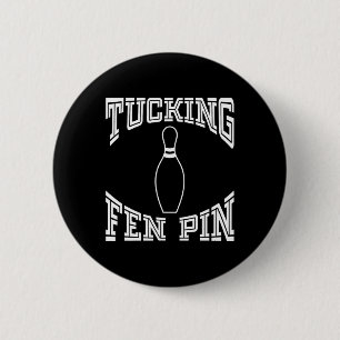 Tucking Fen Button Funny Bowling Shirt League Zehn