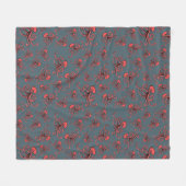 Tückisches Octopus-Muster Fleecedecke (Vorderseite (Horizontal))