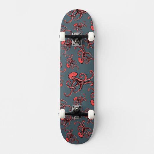 Tückisches Octopus-Muster Skateboard (Vorderseite)