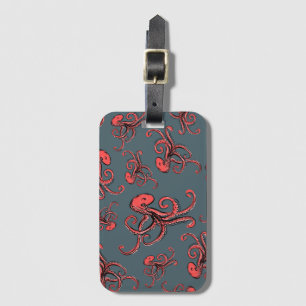 Tückisches Oktopus-Muster Gepäckanhänger