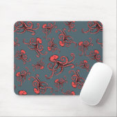 Tückisches Oktopus-Muster Mousepad (Mit Mouse)