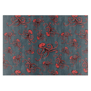 Tückisches Oktopus-Muster Schneidebrett