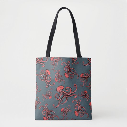 Tückisches Oktopus-Muster Tasche (Vorderseite)