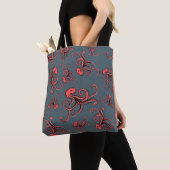 Tückisches Oktopus-Muster Tasche (Von Nahem)