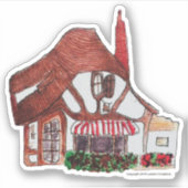 Tuckkasten Hütte 3x3 Vinyl-Aufkleber nach Maß gesc Aufkleber (Vorderseite)