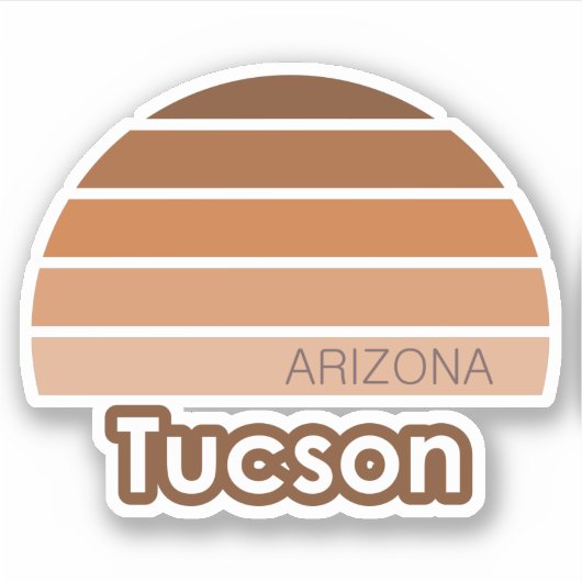 Tucson Arizona Aufkleber (Vorderseite)