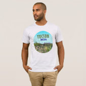 Tucson Arizona Cactus and Mountain Vintag T-Shirt (Vorne ganz)