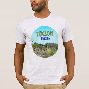 Tucson Arizona Cactus and Mountain Vintag T-Shirt