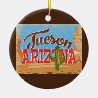 Tucson Arizona Cartoon Desert Vintage Travel