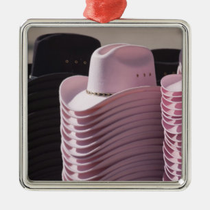 Tucson, Arizona. Cowboyhüte für Männer und Frauen Ornament Aus Metall