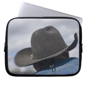 Tucson, Arizona. Cowboyhüte in Gebrauch auf der Laptopschutzhülle