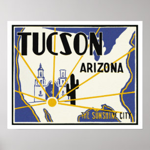 Tucson Arizona ~ Die Sonnenstadt Poster
