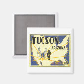 Tucson, Arizona Die sonnige Stadt Magnet (Vorderseite/Rückseite)