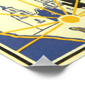 Tucson, Arizona Die sonnige Stadt Poster (Ecke)