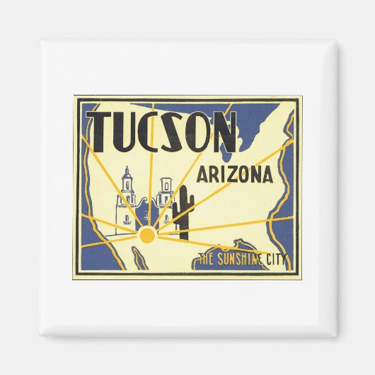 Tucson Arizona Ein Plakat für Kletterhexen: Magnet (Vorne)