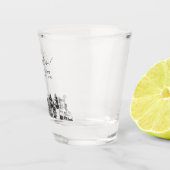 Tucson Arizona Gastgeschenk Hochzeit Personalisier Schnapsglas (Rechts)