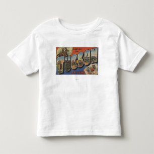 Tucson, Arizona - große Buchstabe-Szenen 2 Kleinkind T-shirt