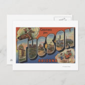 Tucson, Arizona - Große Buchstabenszenen 2 Postkarte (Vorne/Hinten)