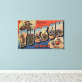 Tucson, Arizona - Große Buchstabenszenen Leinwanddruck (Insitu (Holzboden))