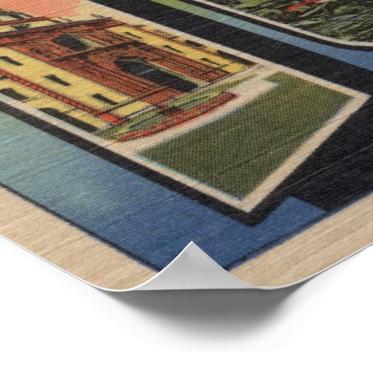 Tucson, Arizona - Große Buchstabenszenen Poster (Ecke)