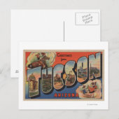 Tucson, Arizona - Große Buchstabenszenen Postkarte (Vorne/Hinten)