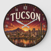 Tucson Arizona Große Wanduhr (Vorderseite)