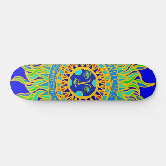 Tucson Arizona Hexes Hammer Skateboard (Horizontal)
