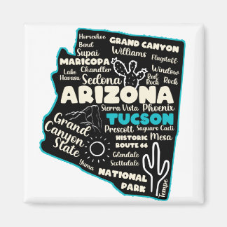 Tucson Arizona Karte Arizona Tourismus Tucson AZ Magnet