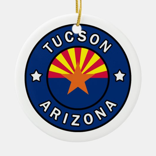 Tucson Arizona Keramik Ornament (Vorne)