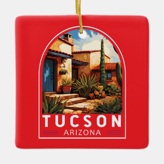 Tucson Arizona Keramikornament (Vorderseite)