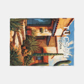 Tucson Arizona Kunstvoll wandern Vintag Fleecedecke (Vorderseite (Horizontal))