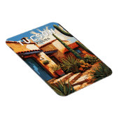 Tucson Arizona Kunstvoll wandern Vintag Magnet (Rechte Seite)