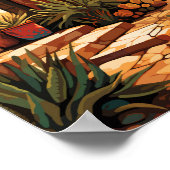 Tucson Arizona Kunstvoll wandern Vintag Poster (Ecke)