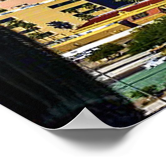 Tucson, Arizona landschaftliche Aussicht, Poster (Ecke)